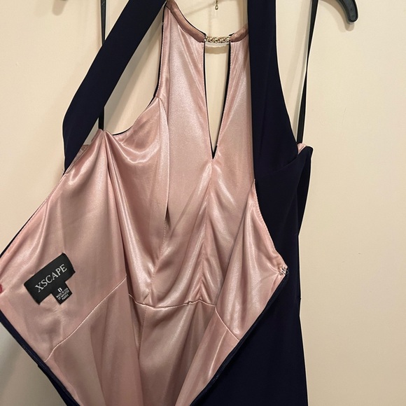 XSCAPE Size 8 gorgeous navy blue dress only worn once for a dance - Picture 7 of 8